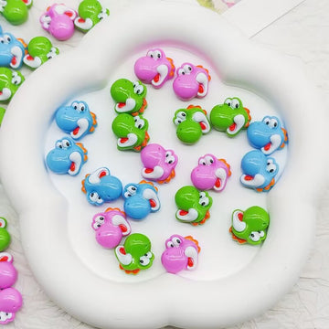 20pcs Yoshi acrylic mini nail charm DIY Nail Art Accessories for Manicures jewelry scrapbook decor