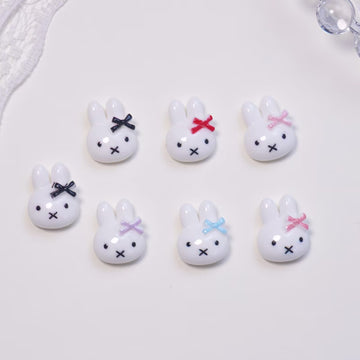 20pcs miffy acrylic mini nail charm DIY Nail Art Accessories for Manicures jewelry scrapbook decor