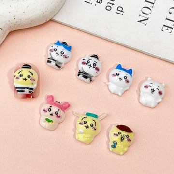 20pcs cartoon Usagi acrylic mini nail charm DIY Nail Art Accessories for Manicures jewelry scrapbook decor