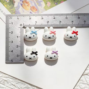 20pcs miffy acrylic mini nail charm DIY Nail Art Accessories for Manicures jewelry scrapbook decor