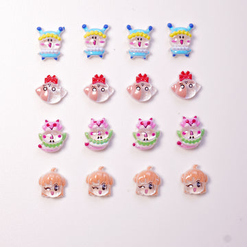 20pcs cardcaptor acrylic mini nail charm DIY Nail Art Accessories for Manicures jewelry scrapbook decor