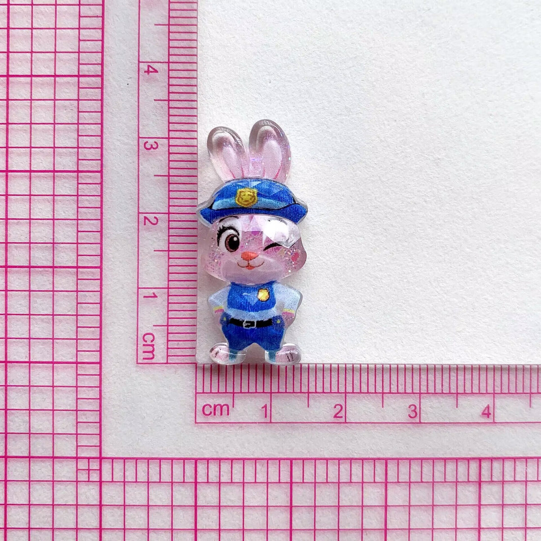 10Pcs cute Zootopia Judy Nick resin charm glitter Flatback acrylic Figurines DIY hairpin Miniatures Scrapbook Decor Craft
