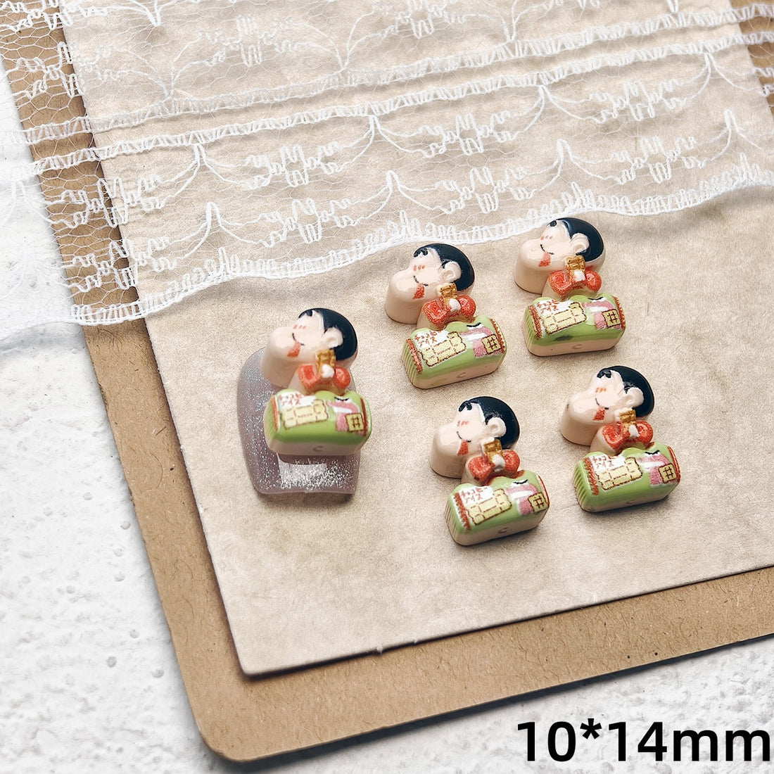 20pcs cartoon crayon shin chan acrylic mini nail charm DIY Nail Art Accessories for Manicures jewelry scrapbook decor