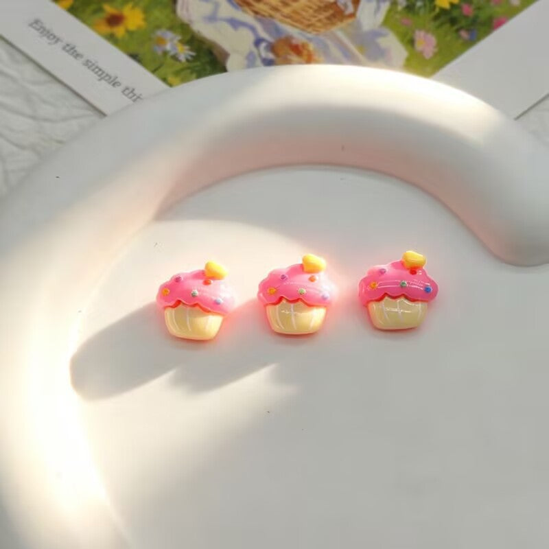 20pcs pink my melody acrylic mini nail charm DIY Nail Art Accessories for Manicures jewelry scrapbook decor