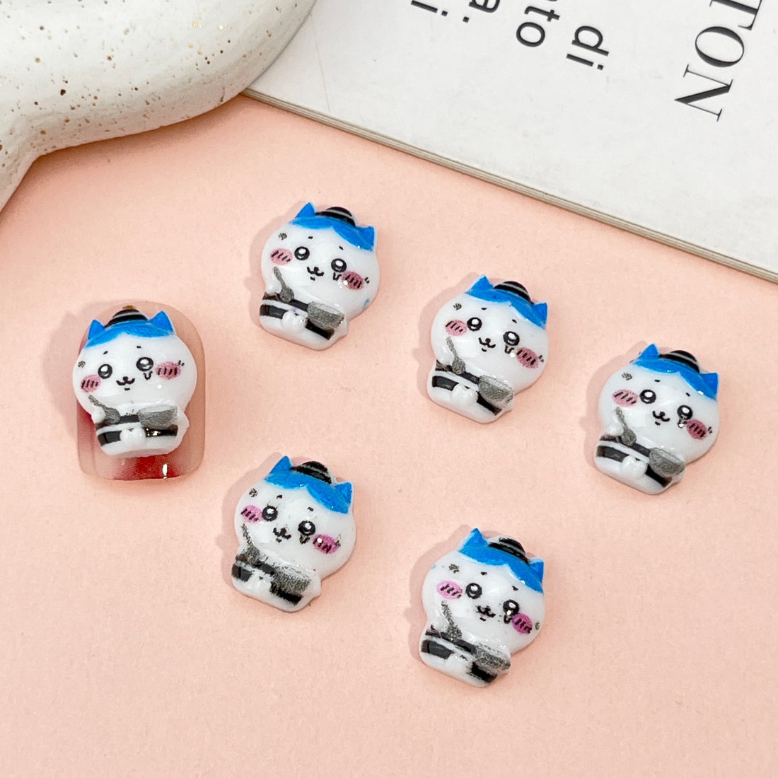 20pcs cartoon Usagi acrylic mini nail charm DIY Nail Art Accessories for Manicures jewelry scrapbook decor
