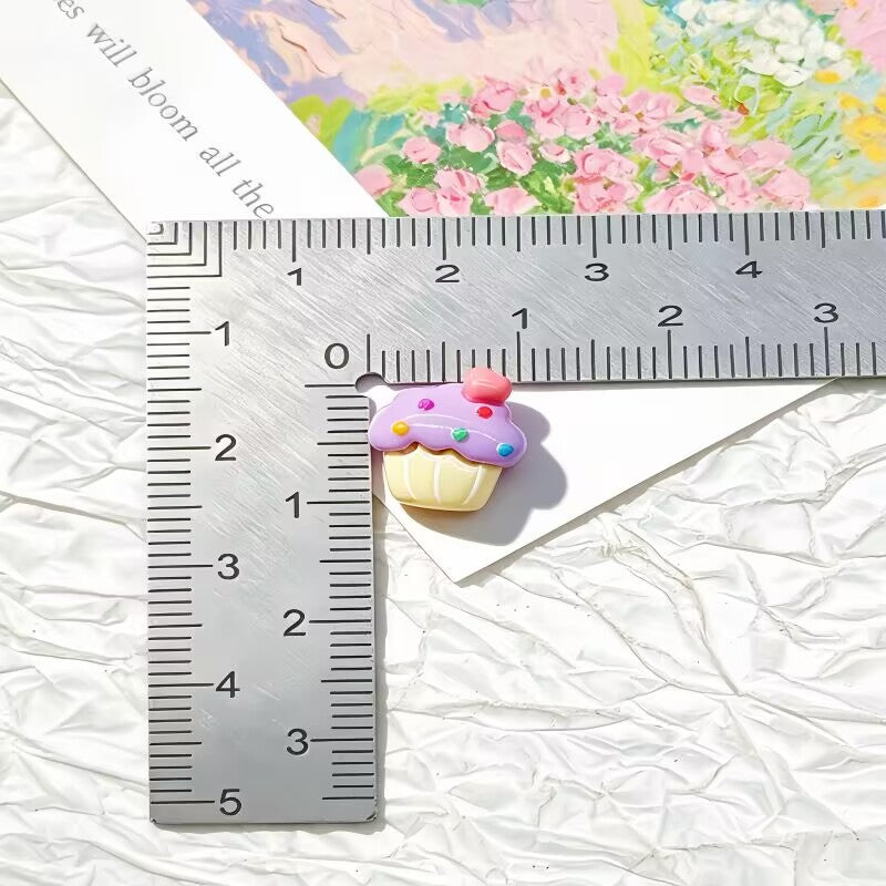 20pcs cartoon Kuromi acrylic mini nail charm DIY Nail Art Accessories for Manicures jewelry scrapbook decor