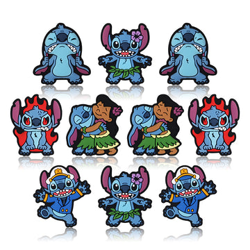 5pcs Lilo and Stitch focal Silicone Bead