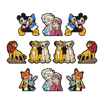 5pcs Simba Zootopia Anna Elsa focal Silicone Bead