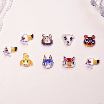 20pcs crayon shin chan acrylic mini nail charm DIY Nail Art Accessories for Manicures jewelry scrapbook decor