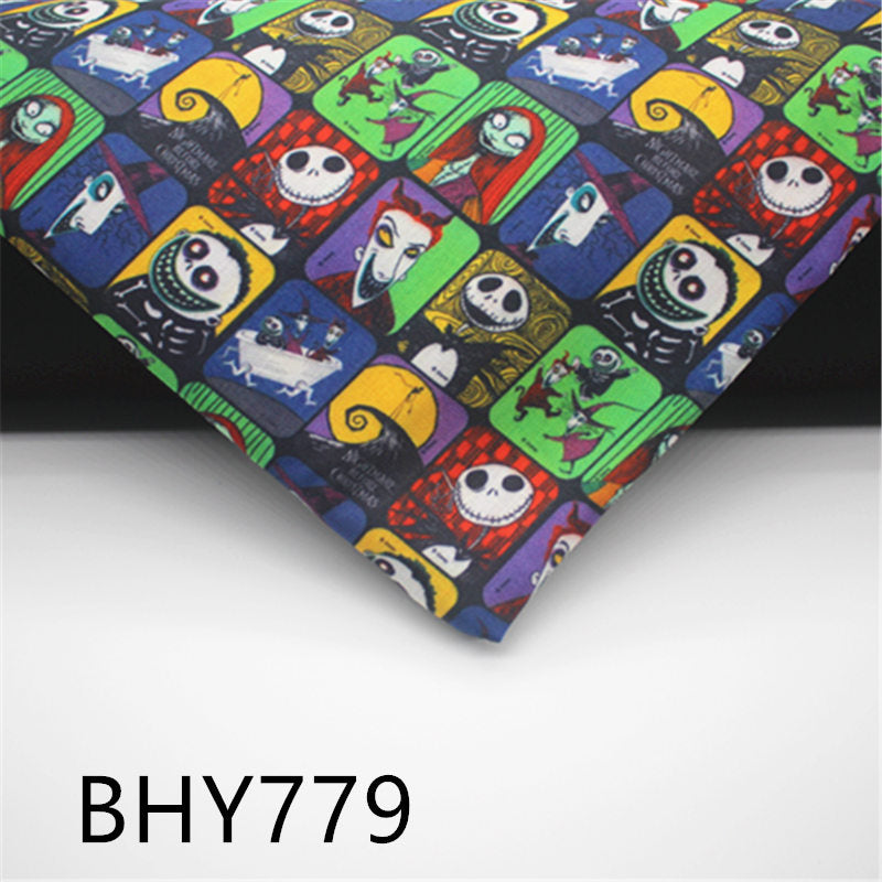 45*140cm half yard Jack and sally fabric