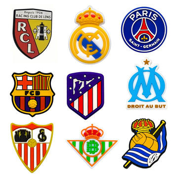 5pcs sports football teams focal silicone Bead