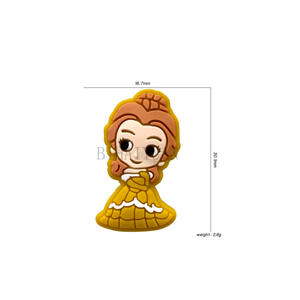 5pcs princess tinker bell focal silicone Bead