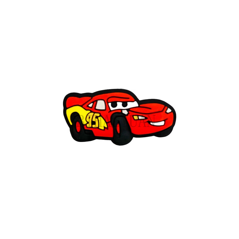 5pcs racing car focal silicone Bead