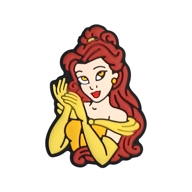 5Stk. Prinzessin Cinderella Aladdin Moana-Hauptperlen aus Silikon