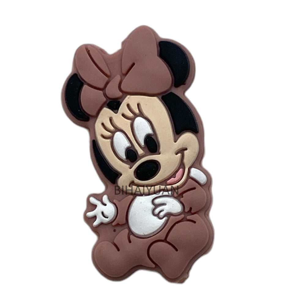 5pcs baby Mickey Minnie mouse silicone Bead